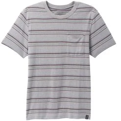 PRANA CARDIFF SS POCKET T-SHIRT ALLOY STRIPE 22
