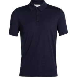 ICEBREAKER MERINO M TECH LITE II SS POLO MIDNIGHT NAVY 23