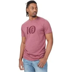 TENTREE M WOODGRAIN TEN T-SHIRT CRUSHED BERRY HEATHER 22