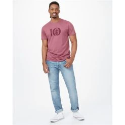 TENTREE M WOODGRAIN TEN T-SHIRT CRUSHED BERRY HEATHER 22 -Volcom Boutique 9 106734 m woodgrain ten t shirt crushed berry heather tcm3403 2191 04