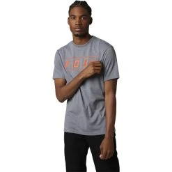 FOX PINNACLE SS TECH TEE HEATHER GRAPHITE 22 -Volcom Boutique 9 108797 pinnacle ss tech tee heather graphite 28647 185 03