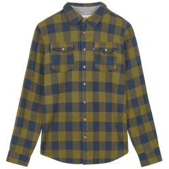 PICTURE HILLSBORO SHIRT DARK BLUE/ARMY GREEN 23