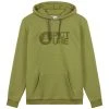 PICTURE BASEMENT FLOCK HOODIE ARMY GREEN 23 2 PICTURE BASEMENT FLOCK HOODIE ARMY GREEN 23 -Volcom Boutique 9 110647 basement flock hoodie army green msw368 a 01
