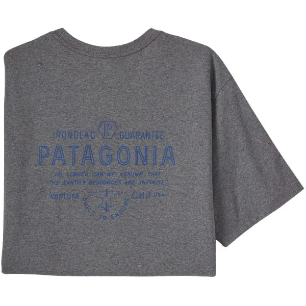 PATAGONIA M'S FORGE MARK RESPONSIBILI-TEE GRAVEL HEATHER 23 5 PATAGONIA M'S FORGE MARK RESPONSIBILI-TEE GRAVEL HEATHER 23 – Image 3