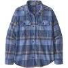 PATAGONIA W'S L/S ORGANIC COTTON MW FJORD FLANNEL SHIRT COMSTOCK CURRENT BLUE 23 -Volcom Boutique 9 110779 w s l s organic cotton mw fjord flannel shirt comstock current blue 42405 cmkc 01