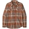 PATAGONIA W'S L/S ORGANIC COTTON MW FJORD FLANNEL SHIRT COMSTOCK: DUSKY BROWN 23