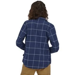 PATAGONIA W'S L/S ORGANIC COTTON MW FJORD FLANNEL SHIRT WOODLAND: NEW NAVY 23 7 PATAGONIA W'S L/S ORGANIC COTTON MW FJORD FLANNEL SHIRT WOODLAND: NEW NAVY 23 -Volcom Boutique 9 110783 w s l s organic cotton mw fjord flannel shirt woodland new navy 42405 wlne 03