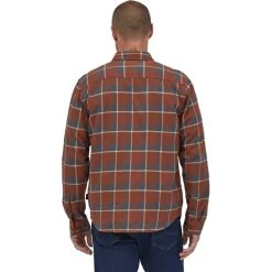 PATAGONIA M'S L/S COTTON IN CONVERSION LW FJORD FLANNEL SHIRT GRAFT: SISU BROWN 23 -Volcom Boutique 9 110790 m s l s cotton in conversion lw fjord flannel shirt graft sisu brown 42410 gtsi 03