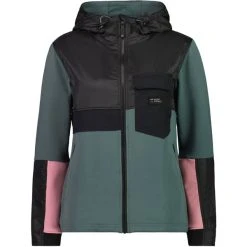 MONS ROYALE W DECADE MID HOODY BLOC BURNT SAGE/BLACK 23
