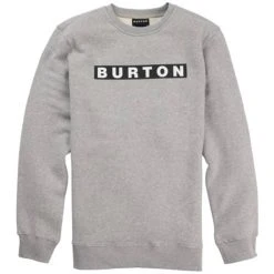 BURTON VAULT CREW GRAY HEATHER 23