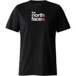 THE NORTH FACE W FOUNDATION GRAPHIC TEE - EU TNF BLACK/LAVENDER FOG 23