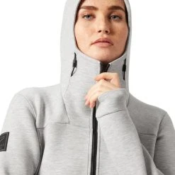 HELLY HANSEN W HP OCEAN SWT JKT GREY MELANGE 23 -Volcom Boutique 9 114801 w hp ocean swt jkt grey melange 30243 949 04