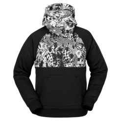 VOLCOM HYDRO RIDING HOODIE BLACK WHITE 23
