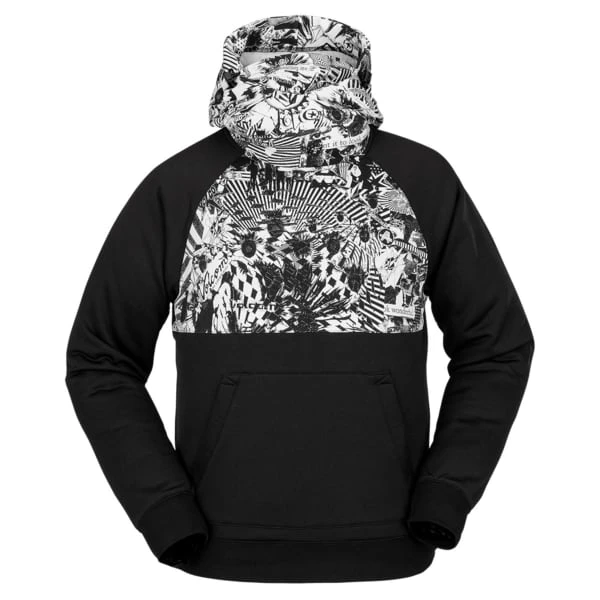 VOLCOM HYDRO RIDING HOODIE BLACK WHITE 23 3 VOLCOM HYDRO RIDING HOODIE BLACK WHITE 23