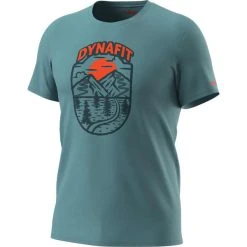 DYNAFIT GRAPHIC CO M S/S TEE MALLARD BLUE/HORIZON 23