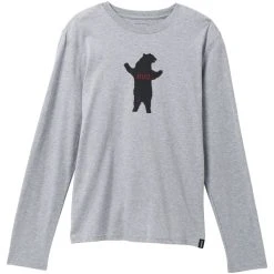 PRANA JOURNEYMAN LS T-SHIRT MEDIUM HEATHER GREY 23