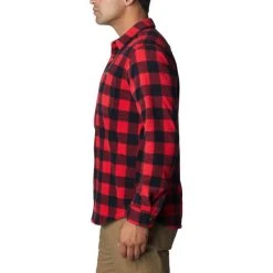 COLUMBIA FLARE GUN FLEECE OVER SHIRT MOUNTAIN RED CHECK 23 10 COLUMBIA FLARE GUN FLEECE OVER SHIRT MOUNTAIN RED CHECK 23 -Volcom Boutique 9 116896 1866624 613 03