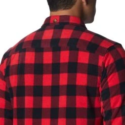 COLUMBIA FLARE GUN FLEECE OVER SHIRT MOUNTAIN RED CHECK 23 12 COLUMBIA FLARE GUN FLEECE OVER SHIRT MOUNTAIN RED CHECK 23 -Volcom Boutique 9 116896 1866624 613 05
