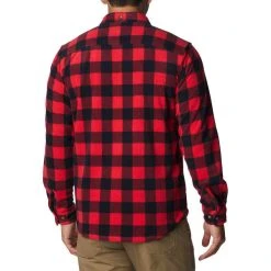 COLUMBIA FLARE GUN FLEECE OVER SHIRT MOUNTAIN RED CHECK 23 13 COLUMBIA FLARE GUN FLEECE OVER SHIRT MOUNTAIN RED CHECK 23 -Volcom Boutique 9 116896 1866624 613 06