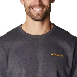 COLUMBIA LOGO FLEECE CREW SHARK HEATHER 23 -Volcom Boutique 9 116900 1884931 014 05