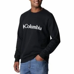 COLUMBIA LOGO FLEECE CREW BLACK WHITE CHECK 23 -Volcom Boutique 9 116904 logo fleece crew black white check 1884931 016 03