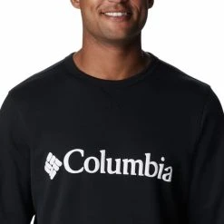 COLUMBIA LOGO FLEECE CREW BLACK WHITE CHECK 23 -Volcom Boutique 9 116904 logo fleece crew black white check 1884931 016 05