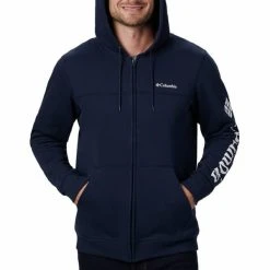 COLUMBIA LOGO FLEECE FULL ZIP COLLEGIATE NAVY 23 -Volcom Boutique 9 116925 logo fleece full zip collegiate navy 1889164 464 04
