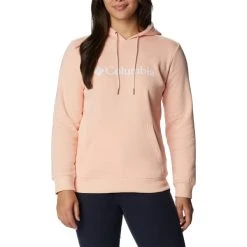 COLUMBIA LOGO HOODIE PEACH BLOSSOM 23