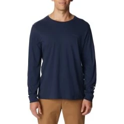 COLUMBIA CSC BASIC LOGO LS SLEEVE COLLEGIATE NAVY 23