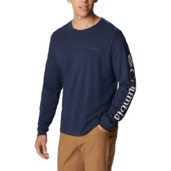 COLUMBIA CSC BASIC LOGO LS SLEEVE COLLEGIATE NAVY 23 -Volcom Boutique 9 117209 2013561 465 04
