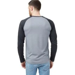 TENTREE HENLEY CLASSIC LONGSLEEVE GREY HEATHER/METEORITE BLACK HEATHER 23 -Volcom Boutique 9 118045 tcm2308 1555 03
