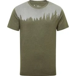 TENTREE M JUNIPER SS TEE OLIVE NIGHT GREEN HEATHER 23