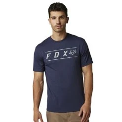 FOX PINNACLE SS TECH TEE HEATHER DEEP COBALT 23