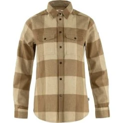 Fjallraven FJÄLLRÄVEN CANADA SHIRT W BUCKWHEAT BROWN LIGHT BEIGE 23