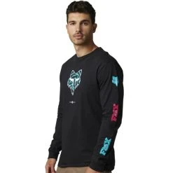 FOX NUKLR LS PREM TEE BLACK 23 -Volcom Boutique 9 119652 nuklr ls prem tee black 29808 001 02