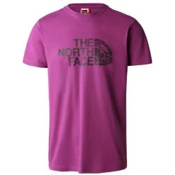 THE NORTH FACE M S/S WOODCUT DOME TEE PURPLE CACTUS FLOWER 23