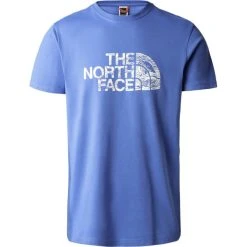 THE NORTH FACE M S/S WOODCUT DOME TEE SUPER SONIC BLUE 23