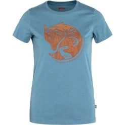 Fjallraven FJÄLLRÄVEN ARCTIC FOX PRINT T-SHIRT W DAWN BLUE-TERRACOTTA 23