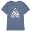 PICTURE AUTHENTIC TEE DARK BLUE MELANGE 23 -Volcom Boutique 9 123671 mts1019 a 01