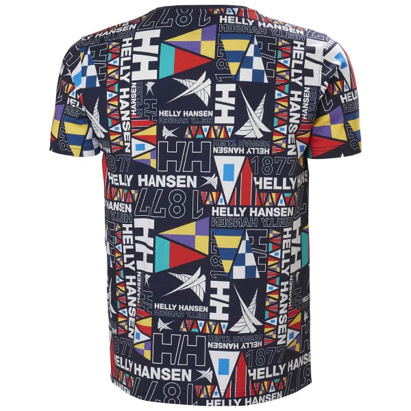 HELLY HANSEN NEWPORT T-SHIRT NAVY BURGEE AOP 23 4 HELLY HANSEN NEWPORT T-SHIRT NAVY BURGEE AOP 23 – Image 2