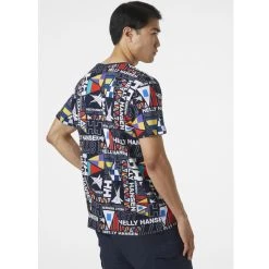 HELLY HANSEN NEWPORT T-SHIRT NAVY BURGEE AOP 23 11 HELLY HANSEN NEWPORT T-SHIRT NAVY BURGEE AOP 23 -Volcom Boutique 9 123717 34303 599 04