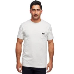 BLACK DIAMOND M POCKET LABEL SS TEE BIRCH HEATHER 23
