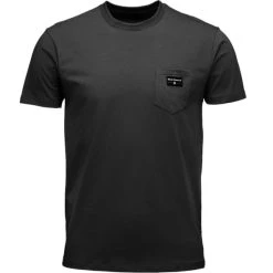 BLACK DIAMOND M POCKET LABEL SS TEE BLACK 23 - 0002