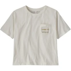 PATAGONIA W'S '73 SKYLINE ORGANIC EASY CUT POCKET TEE BIRCH WHITE 23