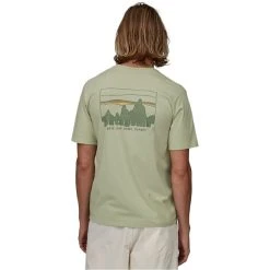 PATAGONIA M'S '73 SKYLINE ORGANIC T-SHIRT SALVIA GREEN 23 -Volcom Boutique 9 126757 37534 slvg 04