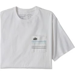 PATAGONIA M'S LINE LOGO RIDGE STRIPE ORGANIC POCKET T-SHIRT WHITE 23 7 PATAGONIA M'S LINE LOGO RIDGE STRIPE ORGANIC POCKET T-SHIRT WHITE 23 -Volcom Boutique 9 126765 37587 whi 03