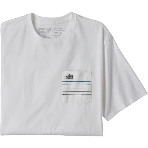 PATAGONIA M'S LINE LOGO RIDGE STRIPE ORGANIC POCKET T-SHIRT WHITE 23 5 PATAGONIA M'S LINE LOGO RIDGE STRIPE ORGANIC POCKET T-SHIRT WHITE 23 – Image 3